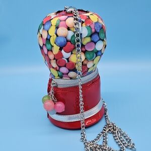 Colorful Gumball Machine Purse with Chain